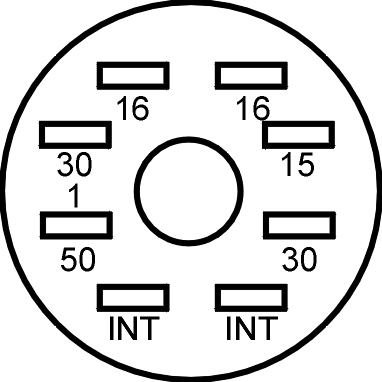Klemmenbezeichnungen Zündschloß 2400