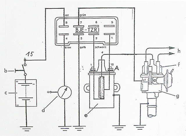 Audi 100 HKZ Verkabelung